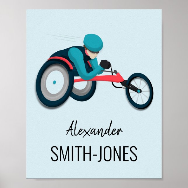 Wheelchair Racing Poster (Vorne)