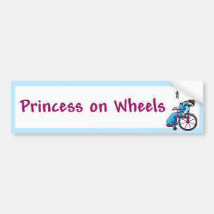 WheelchairPrincessBumper Autoaufkleber