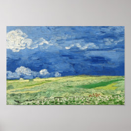 Wheelfields under Thunderclouds - Van Gough Poster