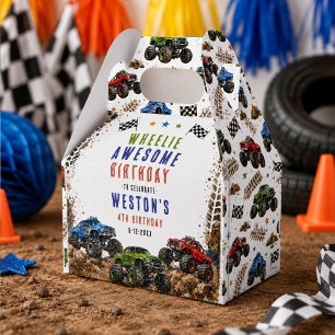 Wheelie Awesome Monster Truck 4. Geburtstag Junge  Geschenkschachtel