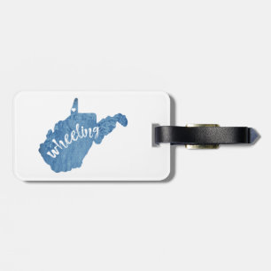 Wheeling West Virginia Wood Grain Gepäckanhänger