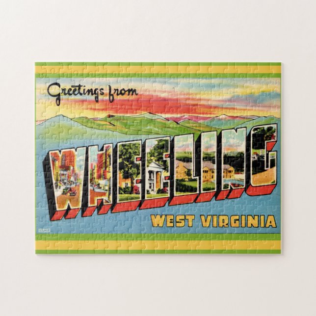 Wheeling WV Vintage 11x14 (Horizontal)