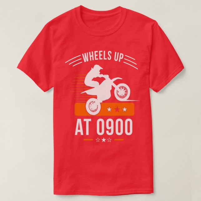 Wheels up at 0900 KTM Orange  T-Shirt (Design vorne)