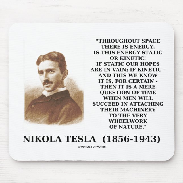 Wheelwork des Natur-kinetische Energie-Zitats Mousepad (Vorne)