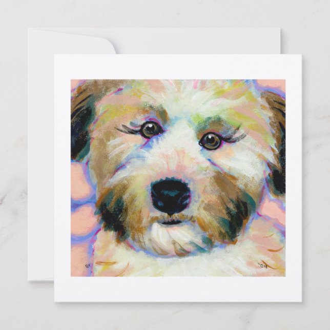 Wheens Gemein Business - lustige Hundekunstkarten Einladung (Vorderseite)