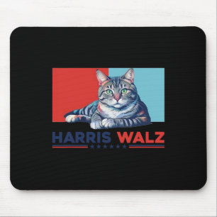 Wheimer 2024 Funny Cat Election Kamala Harris Mousepad