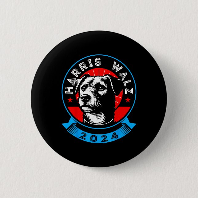 Wheimer 2024 Funny Dog Election Kamala Harris Tim Button (Vorderseite)