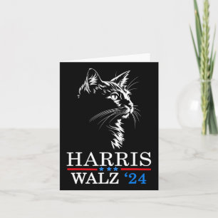 Wheimer 2024 Lustige Katze Wahl Kamala Harris Tim Karte