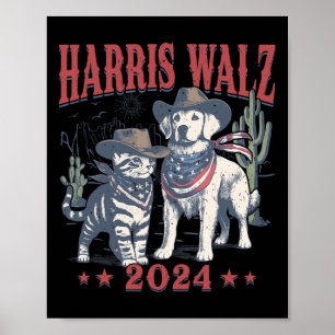 Wheimer Cowboy Diese kinderlose Katze Hund Lady Ka Poster