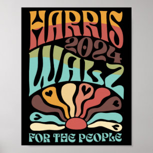 Wheimer für die Menschen Kamala Harris Waltz Poster