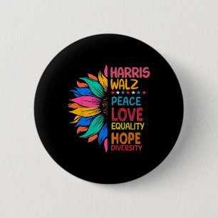 Wheimer Peace Liebe Equality Hope Diversity Button