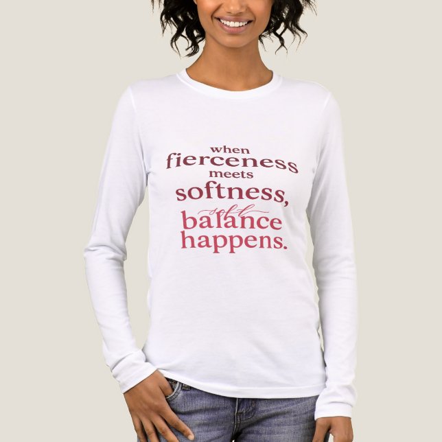 When Fierceness Meets Softness – Inspirational Bal Tri-Blend Shirt (Vorderseite)