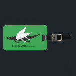When Gators Fly Luggage Tag Gepäckanhänger<br><div class="desc">A wonderfully snarky flying gator to identify your luggage. It's easy to customize.</div>