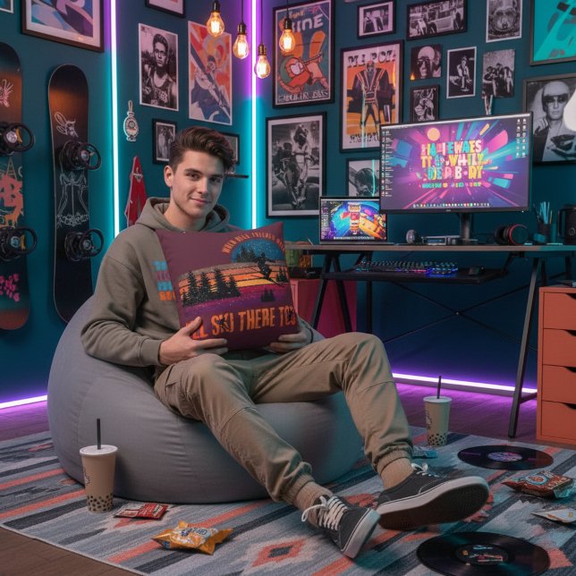 When Hell Freezes Over I'll Ski There Too Maroon Kissen (For the skier who lives for powder, sarcasm, and questionable life choices.)