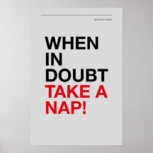 WHEN IN DOUBT, TAKE A NAP – Cozy Wall Art