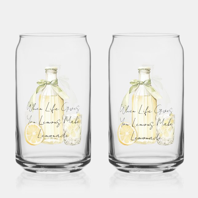 When Life Gives You Lemons Make Lemonade Dosenglas (Vorderseite)