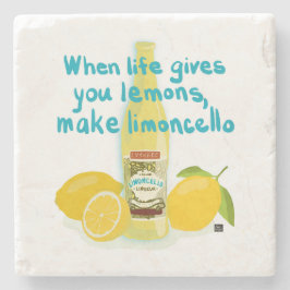 When Life Gives You Lemons - Make Limoncello Steinuntersetzer
