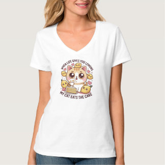 When Life Gives You Lemons My Cat Eats The Cake T-Shirt