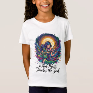 When Music Touches the Soul – Violin Art T-Shirt
