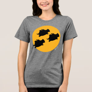 WHEN PIGS FLY ACROSS THE MOON by Sandra Boynton Tri-Blend Shirt