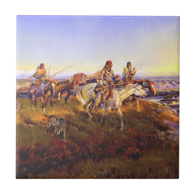 "When White Men Turn Red" von Charles M Russell Fliese (Vorderseite)