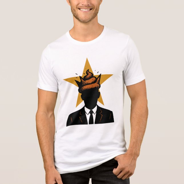 When your leader has a smelly crown... Tri-Blend shirt (Vorderseite)