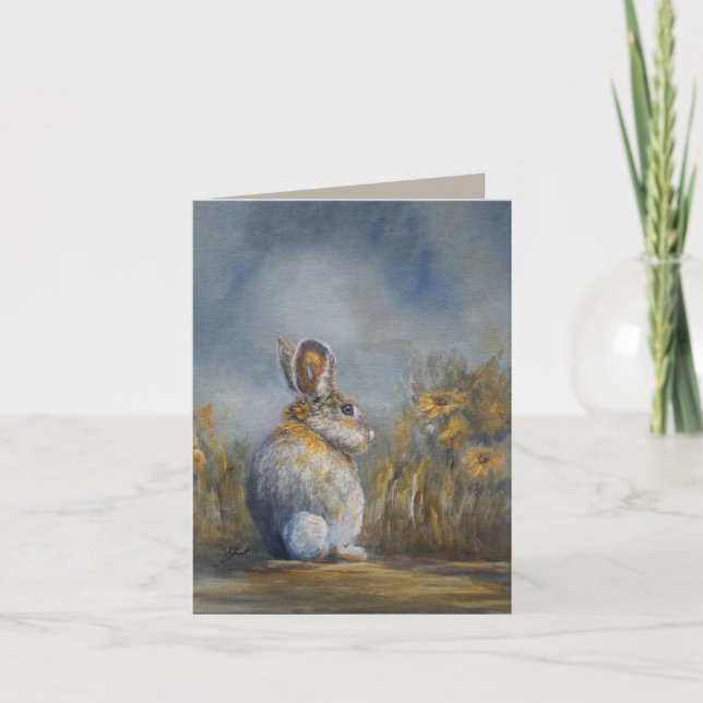 Where Goes Mr Hare 4 x 5.6" Karte (Vorderseite)