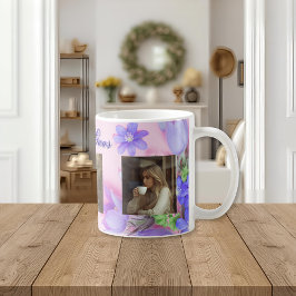 Where Love Grows Mug | Personalized Floral Photo Kaffeetasse