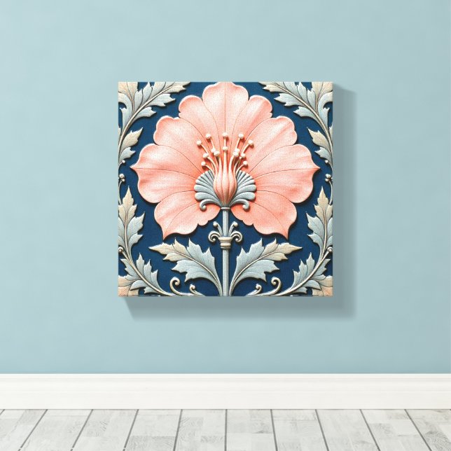Where Pink Meets Blue Leinwanddruck (Insitu (Holzboden))