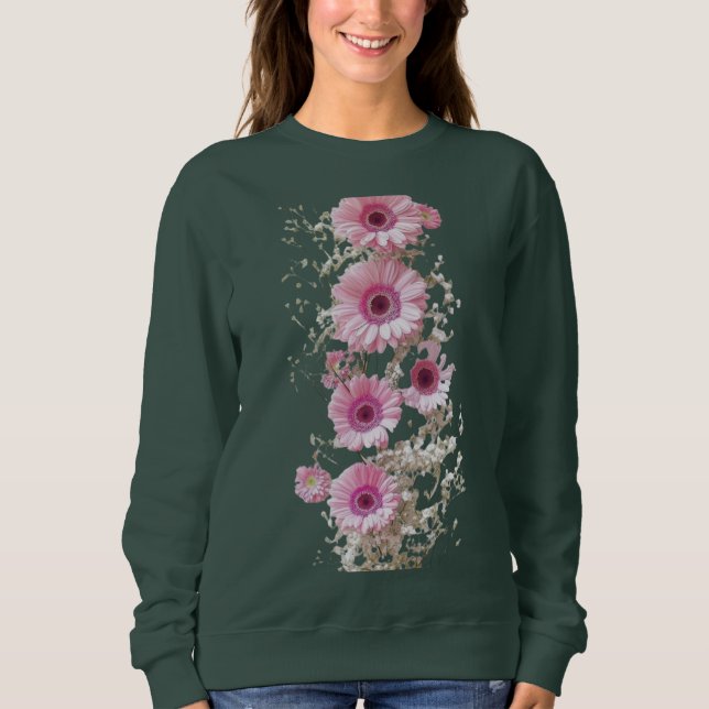 Where Softness Lives A Gentle Bloom Pink Serenade  Sweatshirt (Vorderseite)
