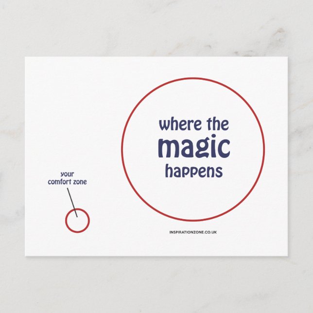 'Where The Magic Happens' Postkarte (Vorderseite)