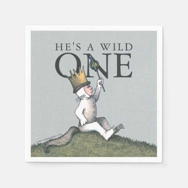 Where the Wild Things Are 1st Birthday Serviette (Vorderseite)