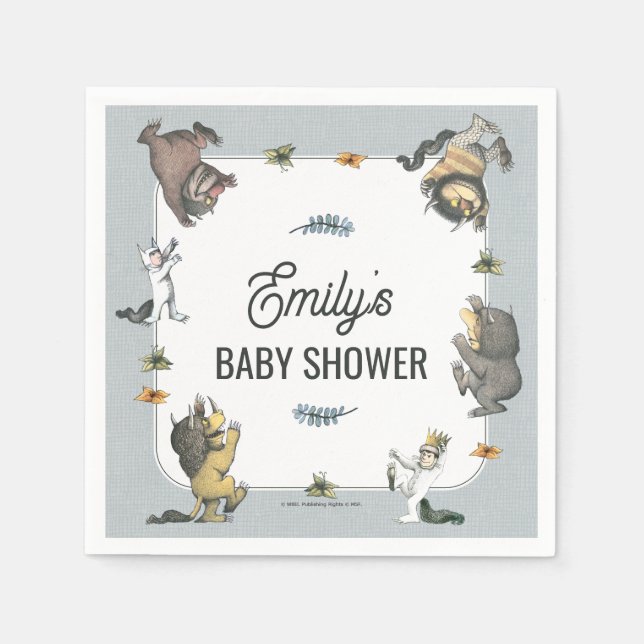 Where the Wild Things Are Character Baby Shower Serviette (Vorderseite)
