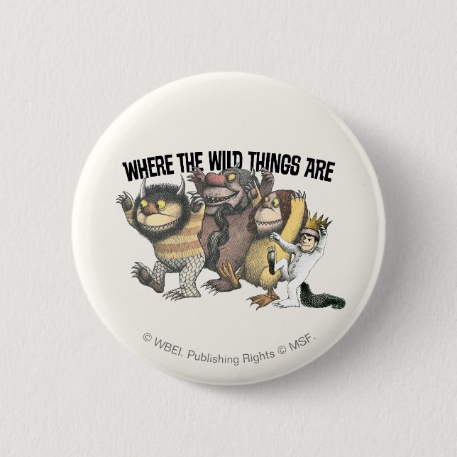 Where the Wild Things Are Characters & Logo Button (Vorderseite)