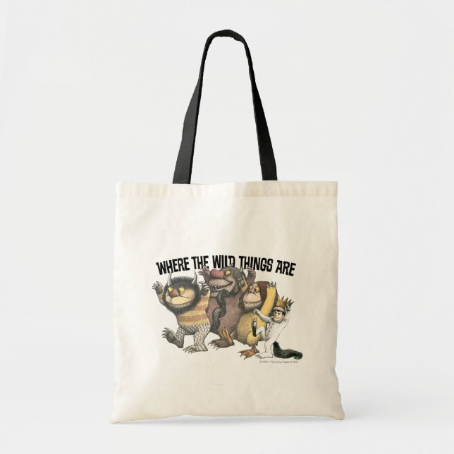 Where the Wild Things Are Characters & Logo Tragetasche (Vorne)