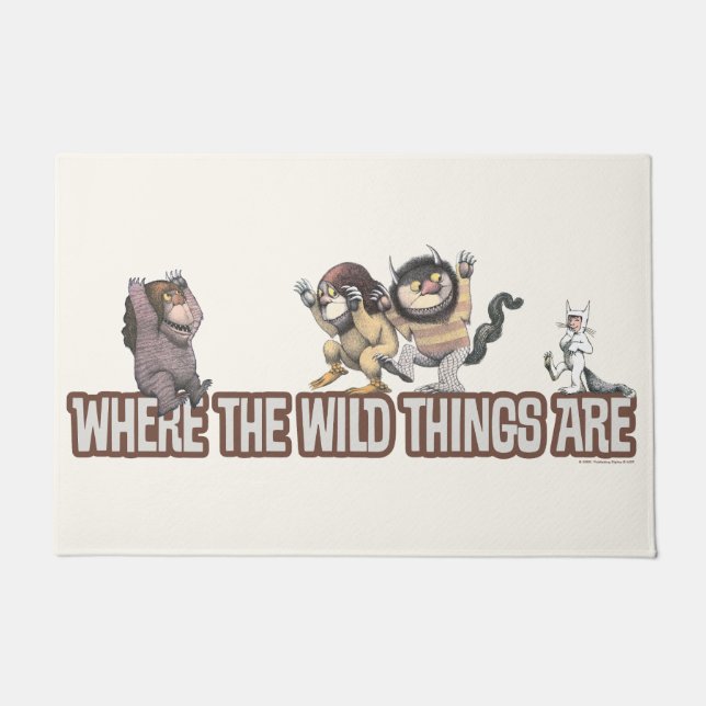 Where the Wild Things Are Characters on Logo Fußmatte (Vorderseite)