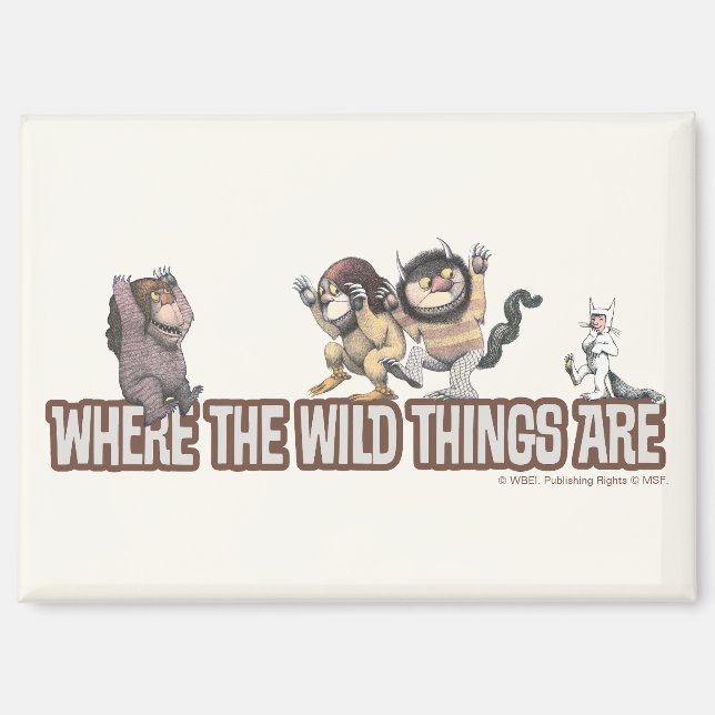 Where the Wild Things Are Characters on Logo Magnet (Vorderseite)