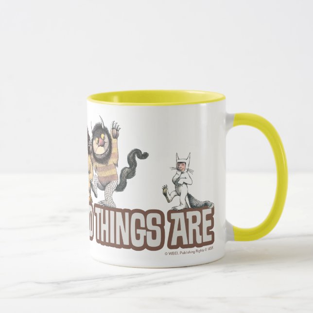 Where the Wild Things Are Characters on Logo Tasse (Rechts)