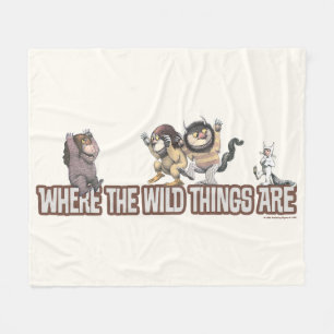 Where the Wild Things Are Charaktere auf Logo Fleecedecke