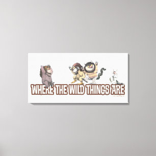 Where the Wild Things Are Charaktere auf Logo Leinwanddruck