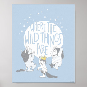 Where The Wild Things Are   Mond & Sterne Poster