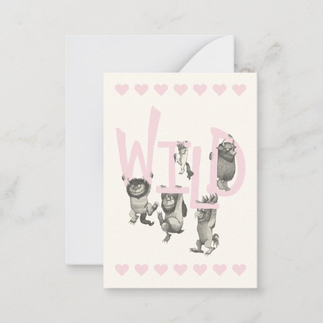 Where The Wild Things Are Valentine Photo Mitteilungskarte (Vorderseite)
