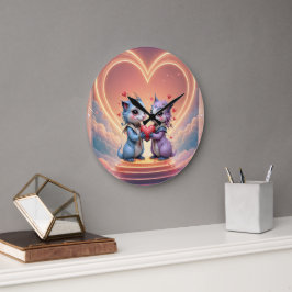 Where Two Souls Choose Forever  Große Wanduhr