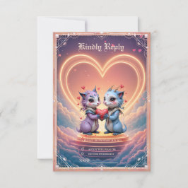 Where Two Souls Choose Forever  RSVP Karte