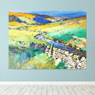 "Where Water Sings - A Yorkshire Landschaft Leinwanddruck