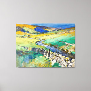 "Where Water Sings - A Yorkshire Landschaft Leinwanddruck