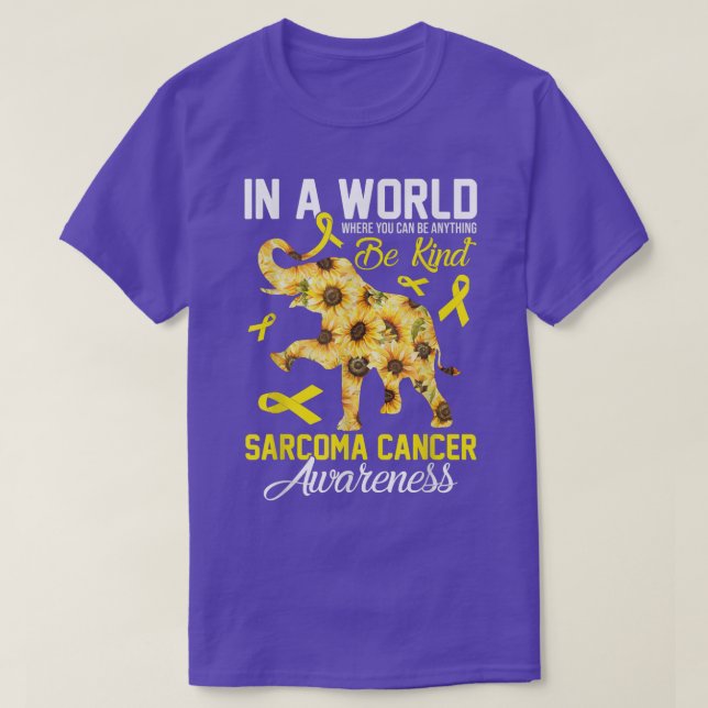 Where You Can Be Anything Be Kind Bone Cancer Awar T-Shirt (Design vorne)