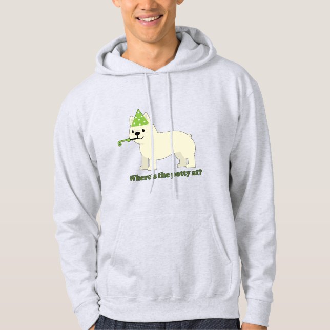 Where's the party at? hoodie (Vorderseite)