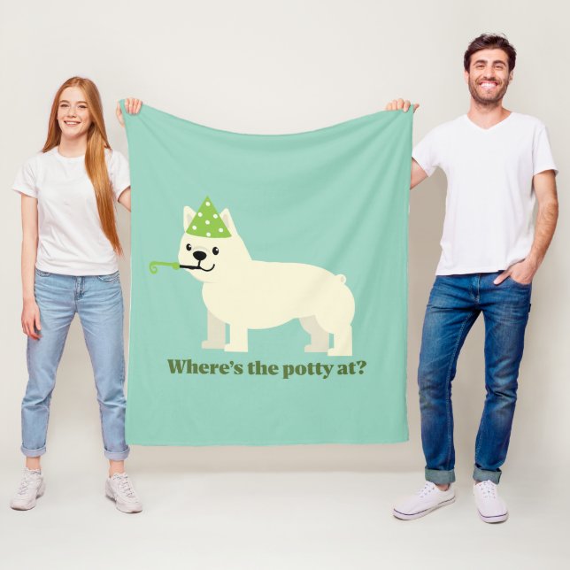 Where's the potty at? fleecedecke (Beispiel)