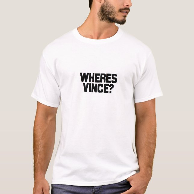 Wheres Vince Shirt - Mann (Vorderseite)
